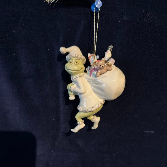 Lenox Holiday Vintage Collectible Lenox Grinch Ornament Old Grinchy